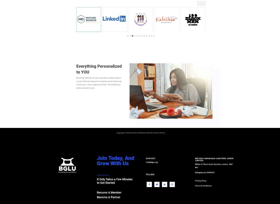 Portfolio 4 bglu website techno believe